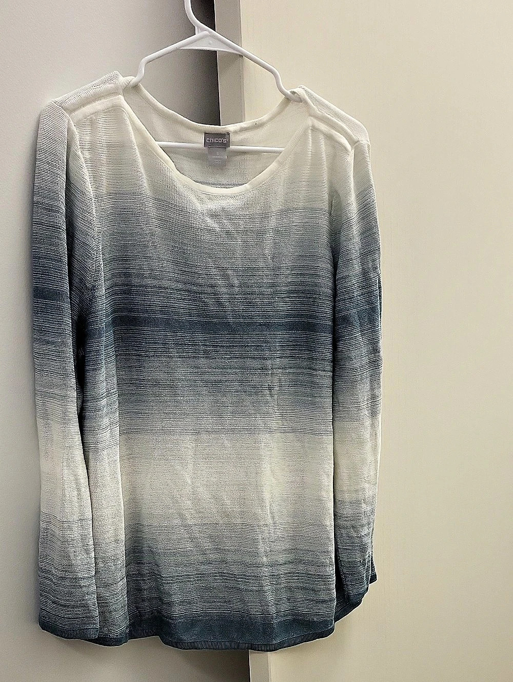 Chico's Color Block Sweater Size XL Like New